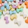 Color Sólido Selección Única 26 Letras Inglesas Cuentas de Resina Accesorios para Joyería DIY Materiales para Pasadores Hechos a Mano Pegamento Crema