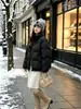 Chamarra de Plumón Corta Original 2026 con Cuello Alto Estilo Coreano para Mujer, Holgada, Engrosada, Cálida, Abrigo tipo Pan, Ropa Exterior Petite