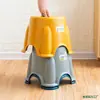Taburetes de Plástico Grueso Lisos para Niños, Hogar, Dormitorio, Apilables con Taburetes Bajos Redondos para Adultos, Mesas y Sillas de Plástico para Comedor en Casa