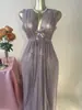 Pijama Sexy Transparente Tentación, Bata Larga Pura Pasión Noche Caliente, Traje Dulce para el Hogar para Mujeres Embarazadas, Cruzado que Ceñe la Cintura