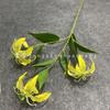 Impresión 3D lirio de fuego ramas largas 3 flores artificiales lirio Jialan de alta calidad boda hogar comercio exterior mayoreo