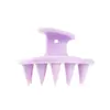 Peine de Masaje Capilar de Platino Cepillo para Champú del Cuero Cabelludo Tpr Imitación de Silicona Peine para Champú Cepillo de Goma Suave Peine Alisador