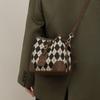 Bolso Cubo 2026 Modelo Nuevo Bolso de Mujer Bolso Cruzado Bolso de Lona Elegante Estilo de Gama Alta Bolso Pequeño de Hombro Debajo del Brazo Bolso de Mano