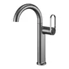 Grifo para Lavabo Color Verde Menta Suave Tipo Curva Grande Alto y Bajo Grifo Rotatorio Universal Calentado para Inodoro Grifo de Agua Caliente y Fría