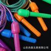 621 cuerda de saltar de algodón colorida para adultos, fitness, estudiantes, niños, mango de plástico, cuerda de algodón, cuerda de saltar, artículos deportivos