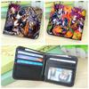 Carteira curta de couro PU Wukong Dragon Ball estudante homens e mulheres impressão colorida bolsa dobrável para cartões porta-moedas periférico