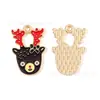 Acessórios de Joias com Gotejamento de Óleo de Natal Pingente DIY Liga Corrente de Celular Colar Pingente de Chaveiro Materiais Artesanais
