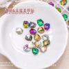 Novos 6x8mmK9 irregulares multifacetados formato cubo de gelo fundo pontiagudo Diamante Japonês tridimensional cor unha diamante de vidro ornamentos