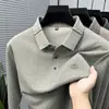 Nueva Camisa Polo Casual de Manga Larga Otoño 2026 para Papás, Ropa Clásica para Hombre con Cuello de Solapa, En Stock para Dropshipping