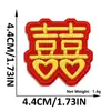 Adesivos de Tecido Bordados Estilo Chinês Ano Novo Autoadesivos Vermelhos Festivos Tendência Nacional Patch Adesivos Decoração de Caixa de Roupa Adesivos de Tecido Atacado