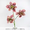 Ramo de seda artificial de imitación de iris, flores de boda de alta gama, adornos decorativos para sala de estar, arte floral, flores de plástico
