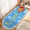 Alfombra de Piso de Gato de Dibujos Animados Linda, Manta de Sofá de Imitación Cachemira, Esterilla Refrigerante para Pies, Alfombra Larga para Mesita de Noche de Dormitorio, Esterilla para Ventana Abuhardillada de Balcón
