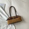 Bolso de axila retro de gamuza de nicho estilo coreano para mujer, estilo otoño 2025, bolso de hombro casual para el trabajo y el día a día