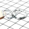 Pulseira de Terno de Comércio Exterior Europeu e Americano Transfronteiriço Pulseira de Contas de Pedra Biliar Preta Olho de Tigre Fosca Envelhecida Linha Preta Elástica Solta Corda de Mão
