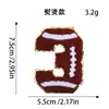 Parches de bordado digital para toallas, insignias bordadas, parches para ropa de la serie de fútbol, rugby y baloncesto más vendida transfronteriza