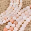 Polvo Translúcido Hielo Natural Ágata Verde Perlas Redondas Perlas Sueltas Pulsera DIY Accesorios de Joyería Perlas Semiacabadas Suministro Directo de Fábrica