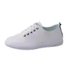 Zapatos blancos transfronterizos para mujer 2024 nuevos de primavera y otoño de moda cómodos de cuero suave suela suave zapatillas deportivas casuales zapatos de una sola capa