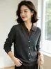 Top de punto de manga larga con cuello, estilo falso dos piezas, corto, suéter de moda para mujeres de mediana edad y mayores, top de punto para mamás