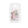 Accesorios de Arte de Uñas Kt con Sombrero de Dibujos Animados, Gato Lindo de Moño Negro y Blanco de Moda, Decoraciones de Uñas DIY de Resina 3D