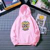 Sudadera con capucha atmosférica sencilla transfronteriza para mujer, primavera y otoño, tallas grandes, holgada, informal, con forro polar, chaqueta estampada, top que combina con todo.