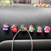 Dibujos Animados Chica Rica con Gafas DIY Pegamento Crema Hecho a Mano Gancho para Coche Decoración para Coche Nuevo Estilo