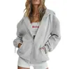 Comercio Exterior Transfronterizo Amazon Aliexpress Sudadera con Capucha Chaqueta Sudadera Casual con Cordón Cremallera Sudadera con Capucha con Bolsillo