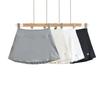 Falda Deportiva de Seda de Hielo Secado Rápido Falda Protectora Solar Nueva Cintura Alta Adelgazante Falda de Yoga Línea A Anti-luz Mujer