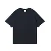 Nova Camiseta de Algodão Penteado 230g Manga Curta Gola Redonda Masculina e Feminina Casual Versátil Camiseta Publicitária Uniforme de Turma