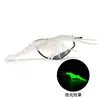 Fábrica de Artículos de Pesca Camarón Suave Camarón Segmentado Gancho con Cabeza de Plomo Camarón Luminoso con Plomada Gancho Curvo Camarón de Múltiples Secciones Señuelo Suave