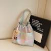 Bolsa Transversal Xadrez de Grande Capacidade para Mulheres 2025 Nova Moda Elegante Fresca Estudante Comutadora Classe Ombro Tote