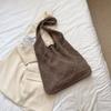 Bolso de Punto Moderno, Bolso de Playa Versátil Calado, Bolso de Mano de Nicho, Bolso Tote de Gran Capacidad, Transfronterizo para Mujeres