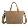 Bolso de Lona de Moda para Mujer Bolso Bandolera Cruzado para Hombro Bolso Tote de Gran Capacidad Bolso de Lona Multicompartimento Fb-39