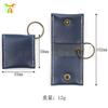 Estuche de cuero simple para púa de guitarra estuche de cuero para almacenamiento de púas de instrumento musical estuche de cuero para púa de ukelele clip para púa