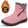 Botas de Algodão Populares Transfronteiriças Amazon Estilo Casal Masculino e Feminino Cano Alto Zíper Botas de Neve Tecido Impermeável Comércio Exterior Sapatos de Algodão Espessados