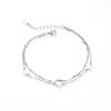 Tobillera transfronteriza de plata 925 para mujer, joyería de estrella de alta gama, diseño de nicho, joyería de alta gama al por mayor