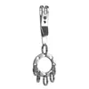 Mini Llavero Accesorio de Clip de Liberación Rápida de Bolsillo Aleación de Zinc EDC Clip de Suspensión Exterior Mosquetón con Anillo para Llaves