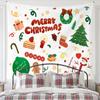 Amazon Mais Vendido Árvore de Natal Pinheiro Tapeçaria Decoração de Quarto Exportação Pequeno Fresco Fundo de Feriado Tecido Simples para Pendurar