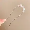 Artefato de Prancha de Cabelo Preguiçoso Pente de Cabeça Esférica Grampo de Cabelo em Forma de U Acessório de Cabeça Placa Traseira de Cabeça Grampo de Cabelo Pente de Cabelo com Sensação Avançada Grampo de Cabelo