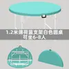 Mesa Redonda Simples Dobrável para Uso Doméstico, Mesa Redonda Grande de Plástico, Mesa Dobrável para Barracas de Comida ao Ar Livre, Mesa e Cadeiras para 10 Pessoas