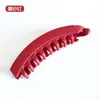 Presilha de Cabelo Banana Estilo Coreano e Japonês Nova Presilha Garra Cruzada Fosca com Dentes para Rabo de Cavalo e Penteado