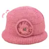 Nuevo sombrero de invierno para mediana edad y ancianos, sombrero de invierno para mujer, sombrero de lana, sombrero de esposa, sombrero de señora mayor, sombrero de algodón cálido a prueba de frío