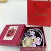 Colgante de teléfono móvil de oro, charm de bolsa de flor de dinero, llavero de oro puro 999, regalos promocionales culturales y creativos al por mayor