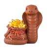 Mascota de Té de Arcilla Púrpura del Zodíaco Serpiente Atrae Riqueza y Puede Usarse para Cultivar Té, Adornos Zen para Jugar, Mesa de Té, Decoraciones para Bandeja de Té, Accesorios para Ceremonia de Té