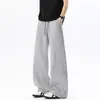Pantalones anchos retro de estilo americano, fluidos, sencillos y casuales para hombre, perfectos para otoño, con un corte holgado y relajado, versátiles y fáciles de combinar, y un diseño de pierna recta