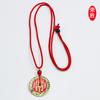 Colgante Chapado en Oro Rongsheng con Patrón de Fantasma de Montaña, Moneda de Cobre del Dios del Trueno y Accesorio Bagua para Bricolaje, Artesanía Taoísta, Estilo Antiguo
