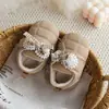 Zapatos de paseo de princesa para primavera y otoño para bebés niñas de un año, zapatos de suela blanda para bebés de 6 a 12 meses, zapatos para la primera etapa de los bebés