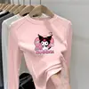 Blusas quentes infantis de outono e inverno, nova coleção 2026, camiseta casual de gola redonda para meninas, adequada para crianças de tamanho médio e grande
