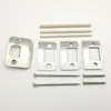 Acessórios de Bloqueio de Gaxeta Placa de Aço Inoxidável Conjunto de 3 Peças de Espessuras Diferentes para Fixar Frestas de Porta e Travas de Porta para Fechaduras de Porta Amazon
