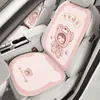 Cojín de Asiento de Coche Lindo de Dibujos Animados para Todas las Estaciones, Cojín de Asiento Oso Esponjoso Corazón de Niña, Cojín Protector de Asiento de una Pieza