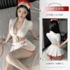 Xianyi Lingerie Sexy Halloween Uniforme de Enfermeira Sexy com Peito Aberto Estilo Tentação Desejo Puro Estilo Abstinência Qqny Mulheres